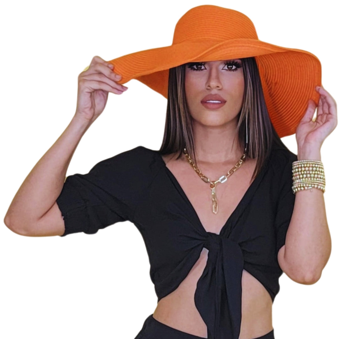 Glamour Wide-Brim Sun Hat