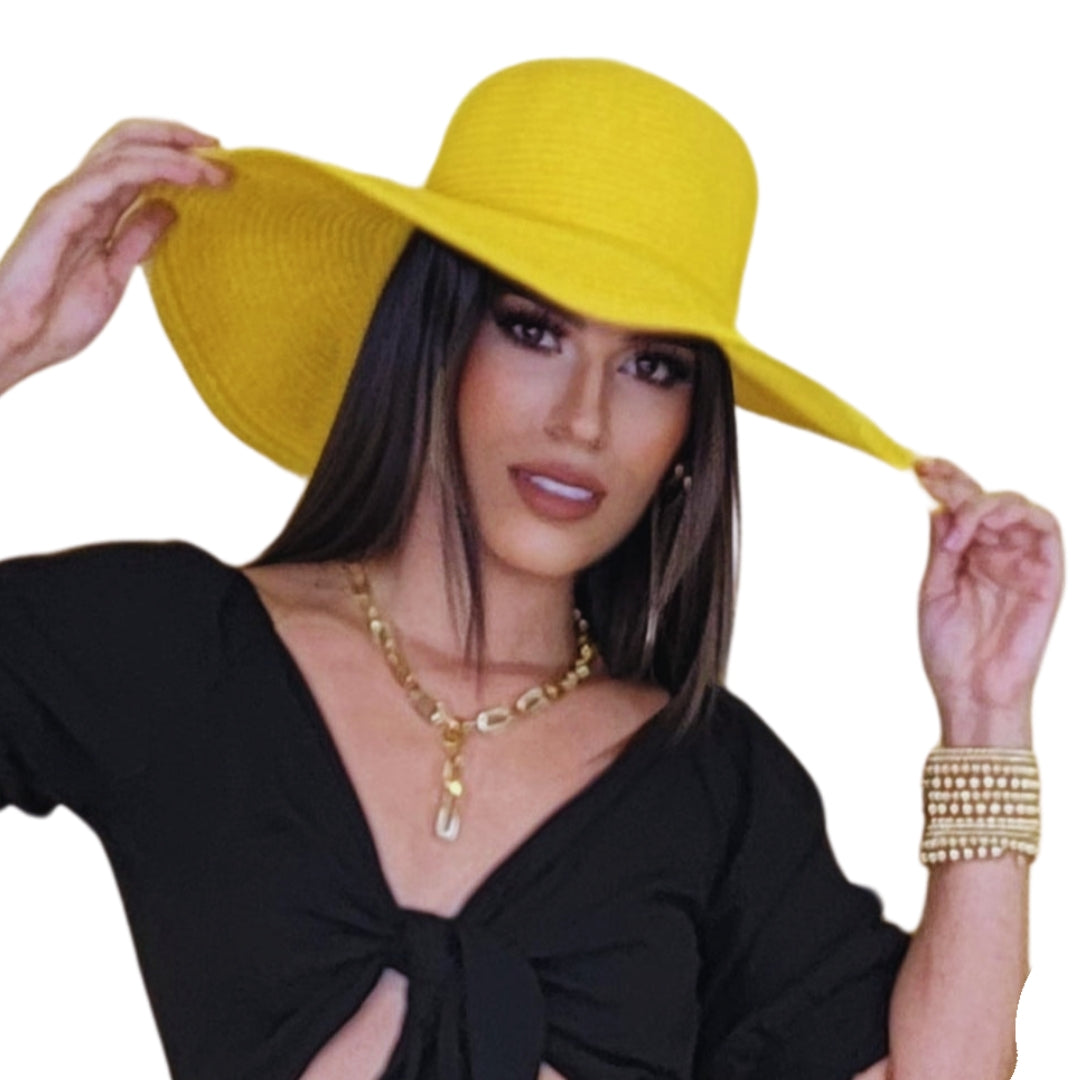 Glamour Wide-Brim Sun Hat