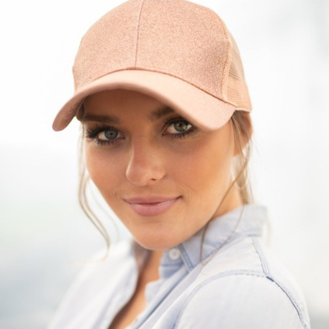 Glitter Bright Solid Color Cap